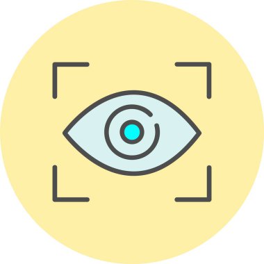 Görüş Satırı Dolu Çember Simgesi