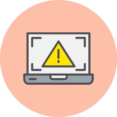 Hata Satırı Dolu Çember Simgesi