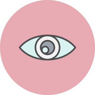 Göz Satırı Dolu Çember Simgesi