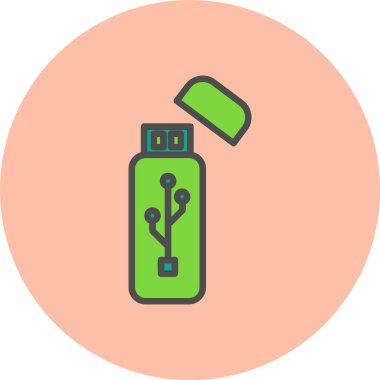 Kullanıcı Satırı Dolu Çember Simgesi