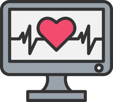 Veri Analizi Satırı Dolu Çember Simgesi