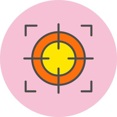 Odaklanma Satırı Dolu Çember Simgesi