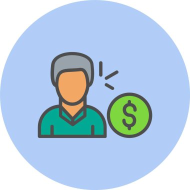 Invester Satırı Dolu Çember Simgesi