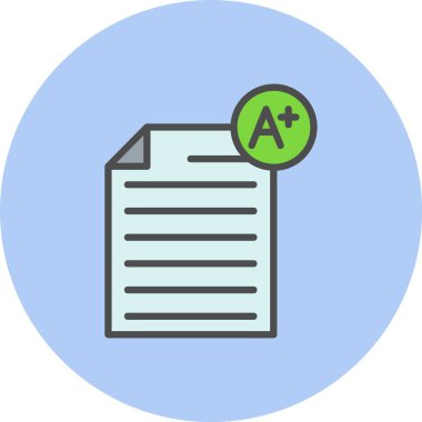 Puan Satırı Dolu Çember Simgesi