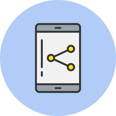 Satır Dolu Çember Simgesini Paylaş