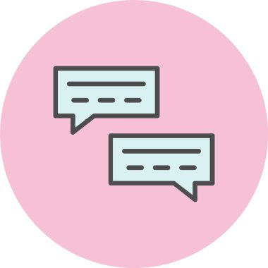 Yorumlar Satırı Dolu Çember Simgesi