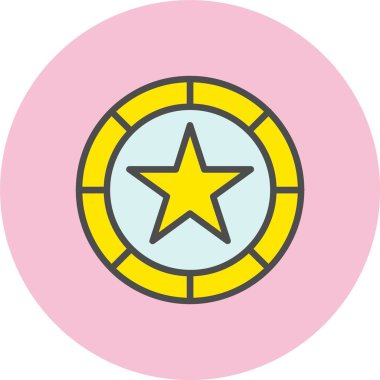 Sikke Satırı Dolu Çember Simgesi