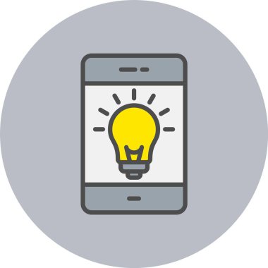 Çember İçi Dolu Fikir Satırı Simgesi