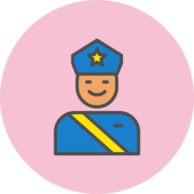 Güvenlik Hattının Doldurulmuş Çember Simgesi