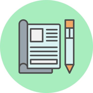 Editör Satırı Dolu Çember Simgesi