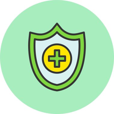 Sağlık Koruma Hattı Çember Simgesi Dolu