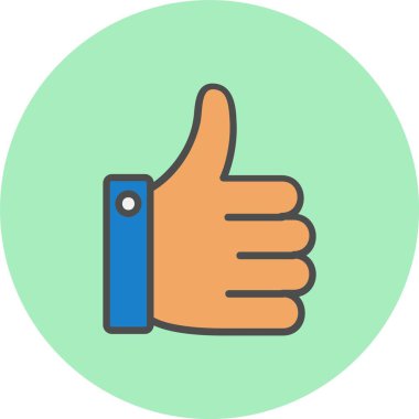 Satır Dolu Çember Simgesi Gibi