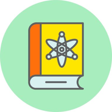 Fizik Satırı Dolu Çember Simgesi