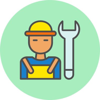 Musluk Hattı Dolu Çember Simgesi