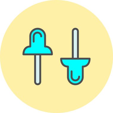 Bağlayıcı Satır Dolu Çember Simgesi