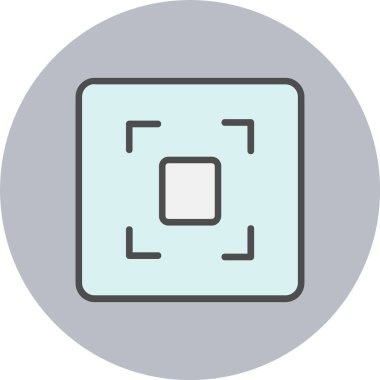 Odaklanma Satırı Dolu Çember Simgesi