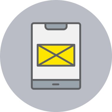 Mobil Uygulama Satırı Dolu Çember Simgesi