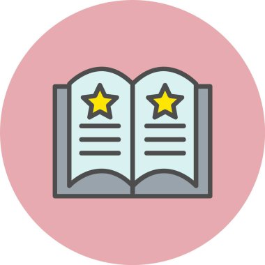 Çember Simgesi Dolu Sihirli Kitap Satırı