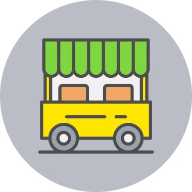 Gıda Oyalama Hattı Dolu Çember Simgesi