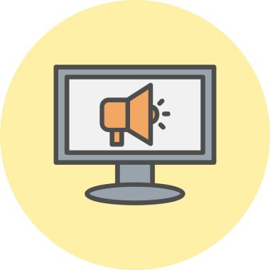 Tanıtım Satırı Dolu Çember Simgesi