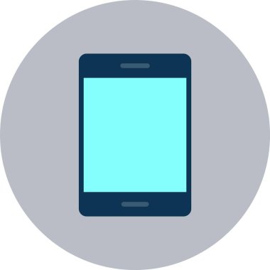 Akıllı Telefon Düz Çember Simgesi