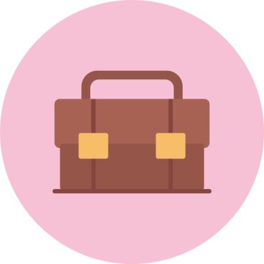 Evrak Çantası Düz Çember Simgesi