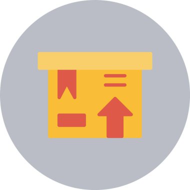 Karton Düz Çember Simgesi