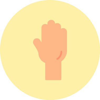 El Düz Çember Simgesi