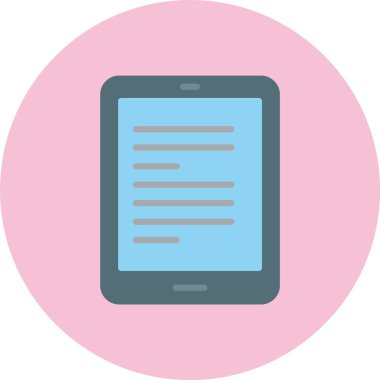 Tablet Düz Çember Simgesi