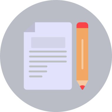 Dosya belge düz daire simgesi