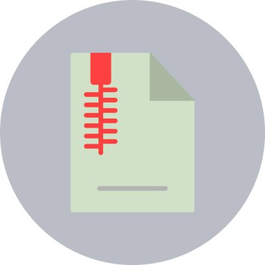 Zip Dosyası Düz Çember Simgesi