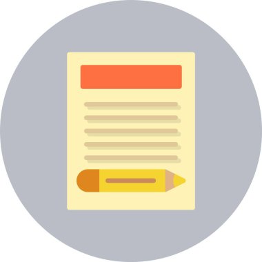 Gündem Düz Çember Simgesi