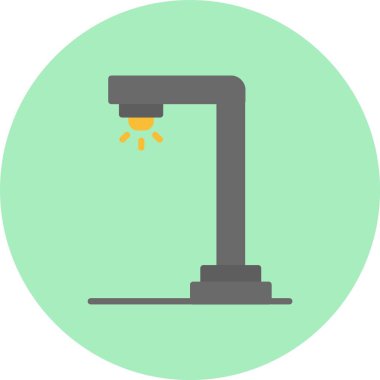 Sokak Işıkları Düz Çember Simgesi