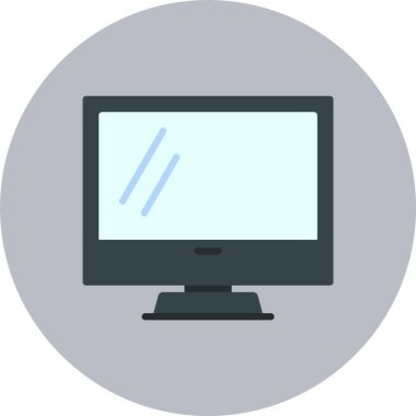 Bilgisayar Düz Çember Simgesi