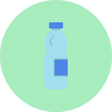 Su Şişesi Düz Çember Simgesi