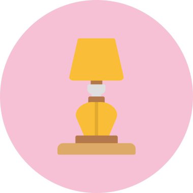 Tablo Lambası Düz Çember Simgesi