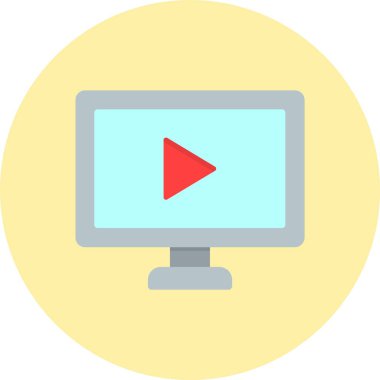 Akıllı TV Düz Çember Simgesi