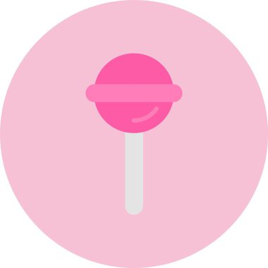 Lolipop Düz Çember Simgesi
