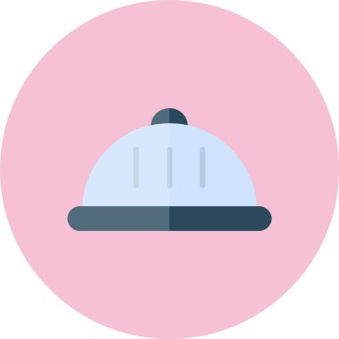 Yemek tepsisi Düz Çember Simgesi