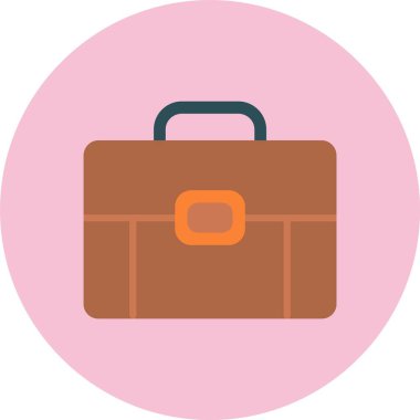 Evrak Çantası Düz Çember Simgesi