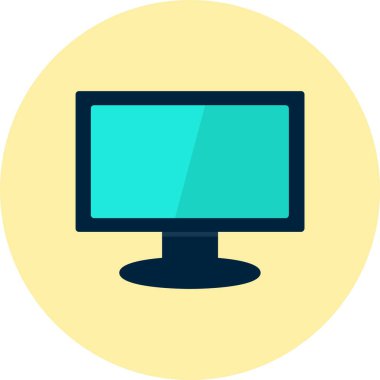 Bilgisayar Düz Çember Simgesi