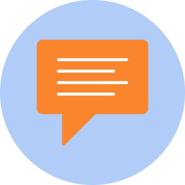 Sohbet Düz Çember Simgesi