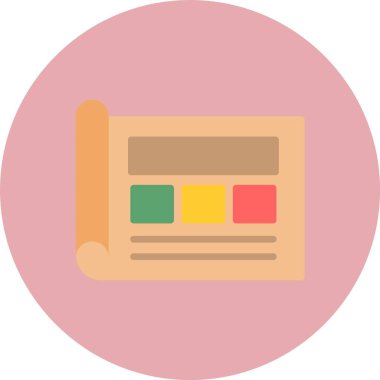 Blueprint Düz Çember Simgesi