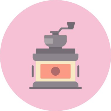 Kahve Öğütücü Düz Çember Simgesi