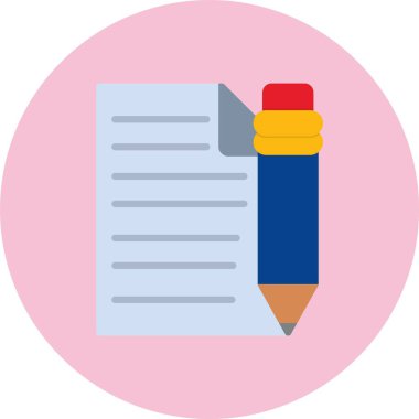 Notlar Vektör Düz Çember Simgesi