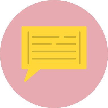 İleti Düz Çember Simgesi