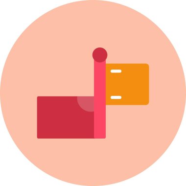 Köşe Düz Çember Simgesi