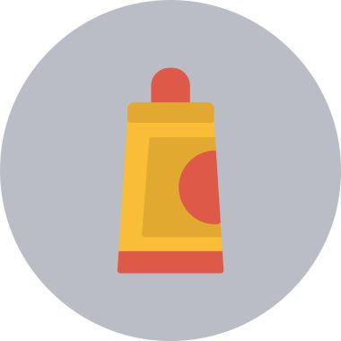 Krem Düz Çember Simgesi