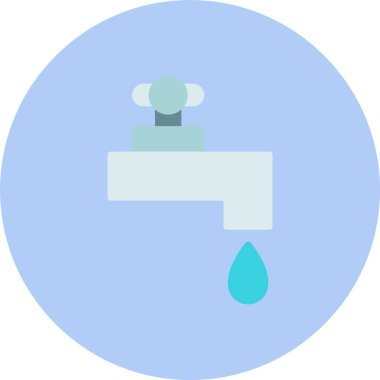 Musluk Düz Çember Simgesi