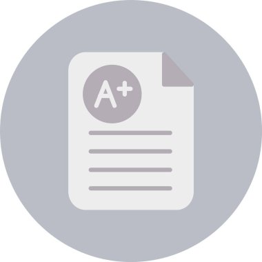 A + Düz Çember Simgesi